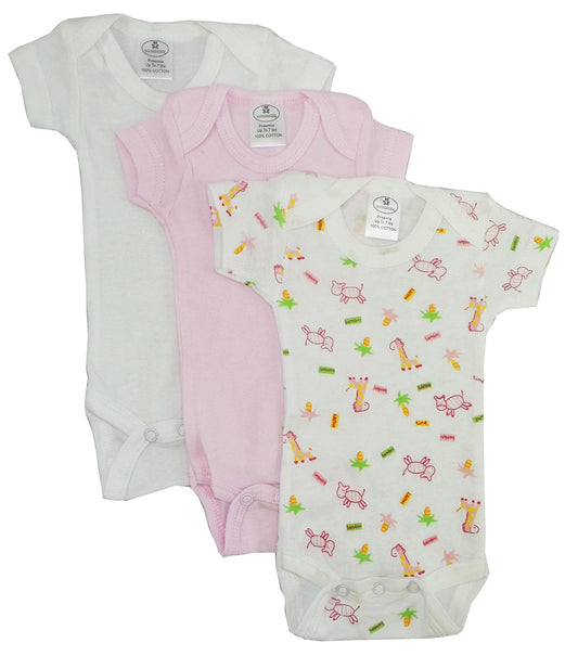 Preemie Girls Printed Short Sleeve Variety Pack