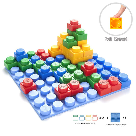 UNiPLAY Platform with 64pcs Soft Building Blocks (#UB011)