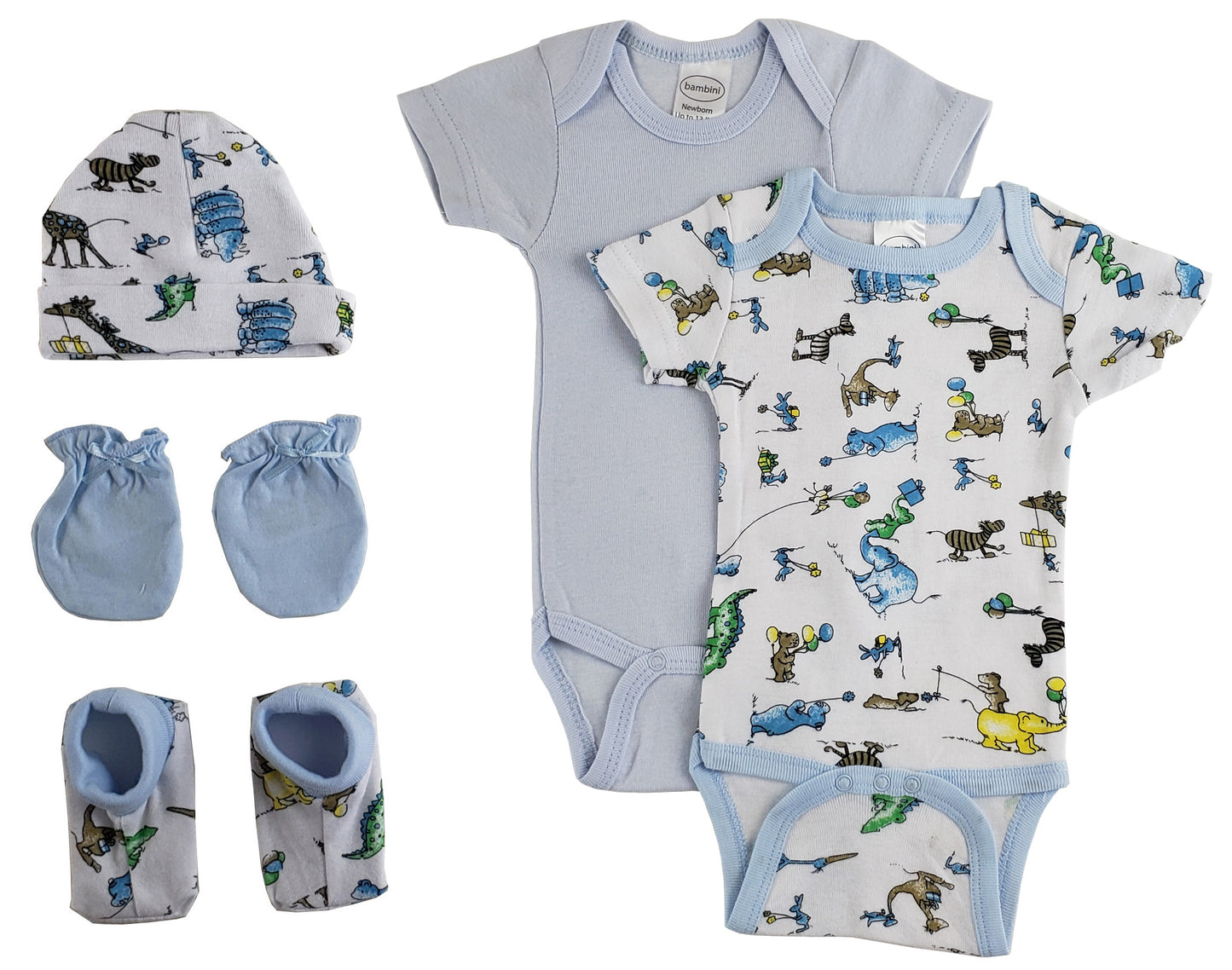 Newborn Baby Boys 5 Pc Layette Baby Shower Gift